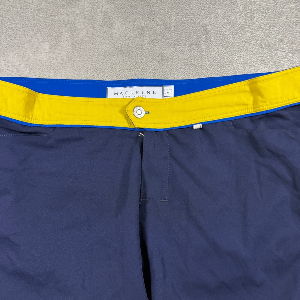 Mackeene Barth2 Swim Shorts Mens 36 Royal Navy Board Shorts Summer Beach - Picture 3 of 12